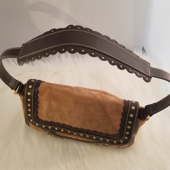 New Wilsons leather brown/tan shoulder bag - Picture 3 of 8